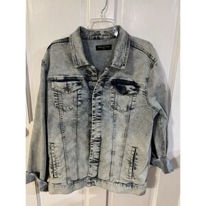 99s Redwood Creek Jean Jacket Men's XL Acid Washed